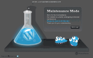 wordpress maintenance mode